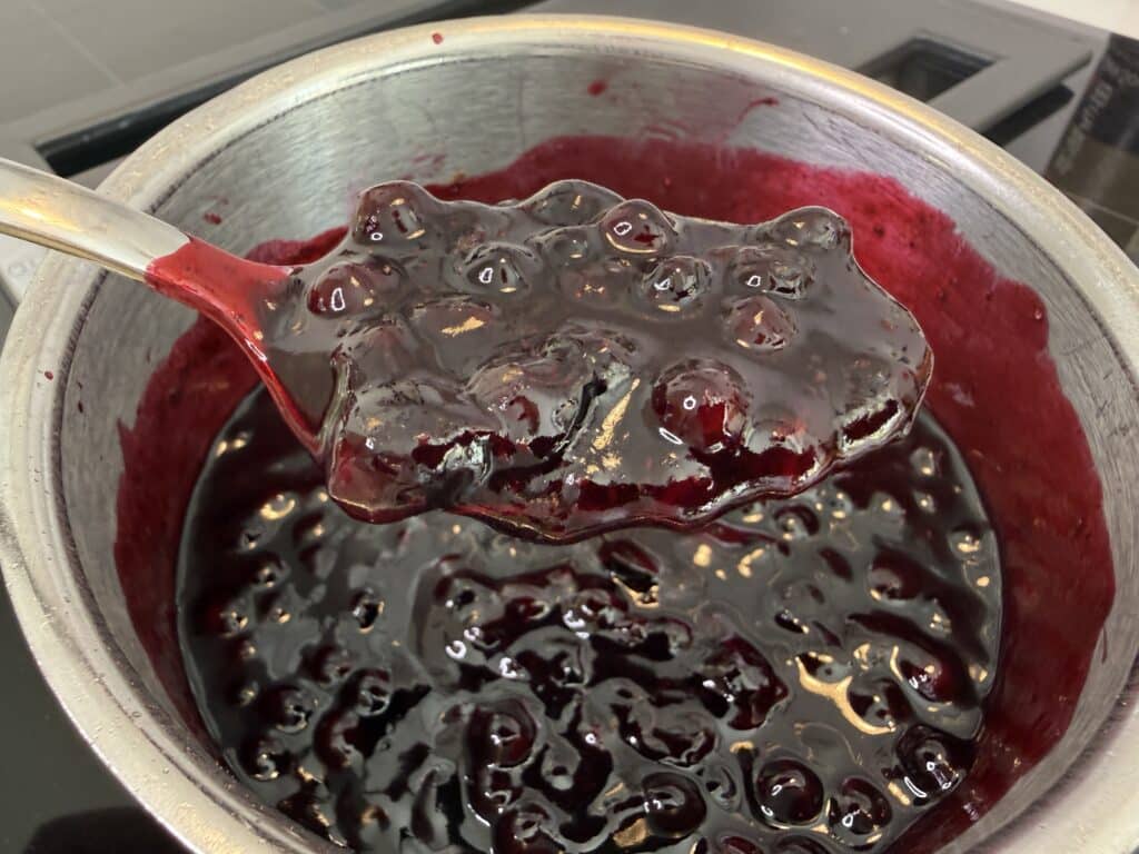 Lun blåbærsauce