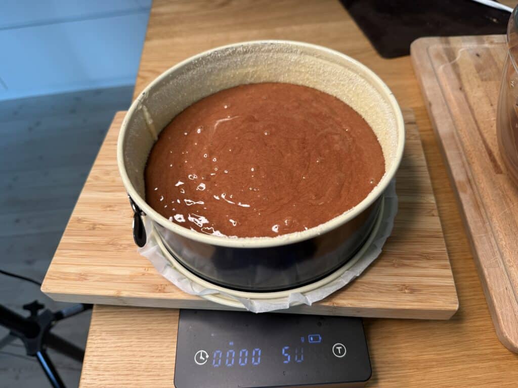 chokolademoussemasse i springformen