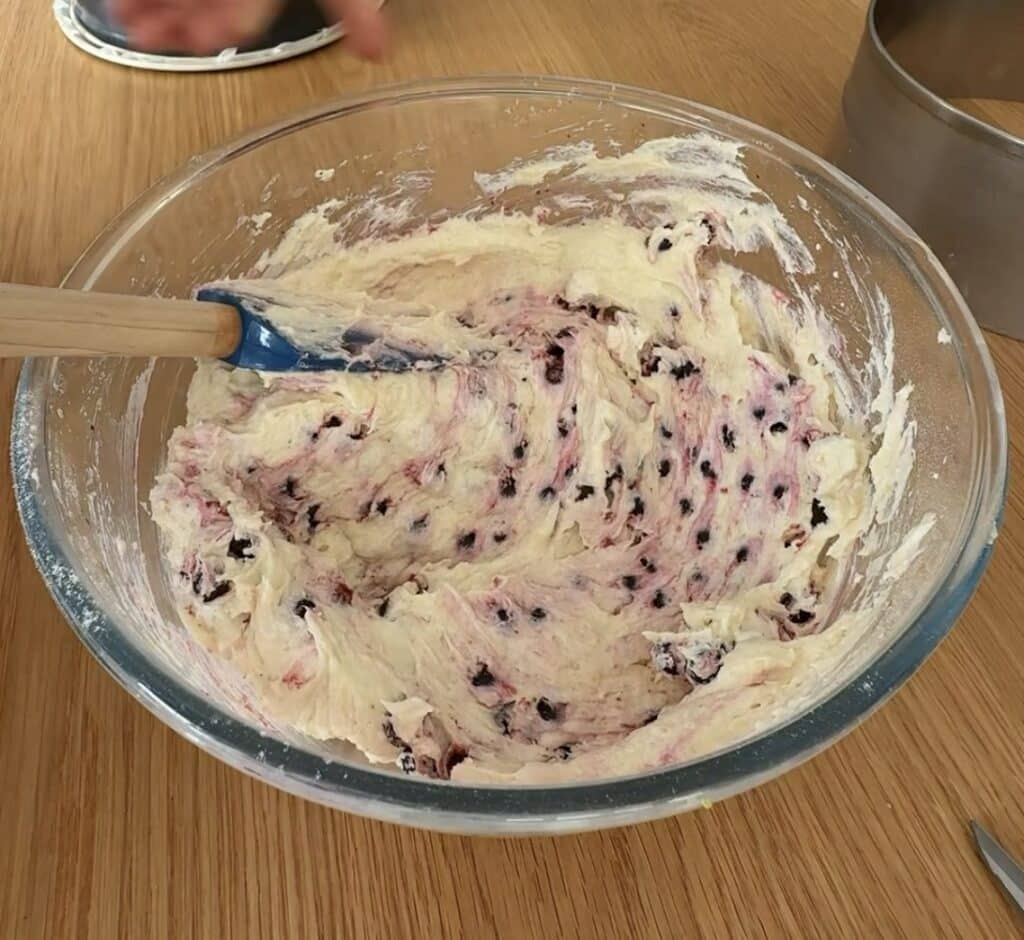 Citronmånedej med blåbær