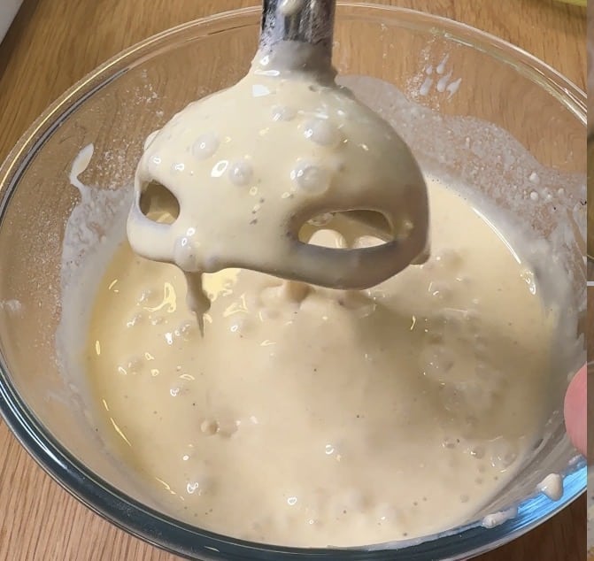 Dej som er lige blevet blended.