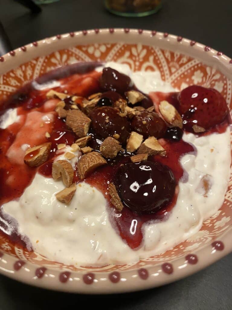 Risalamande med kirsebærsauce