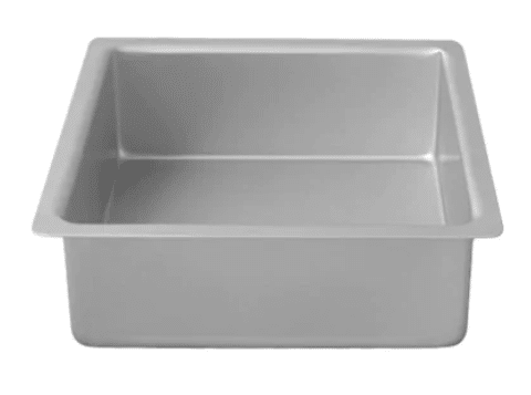 Kageform aluminium 20x20x7 cm